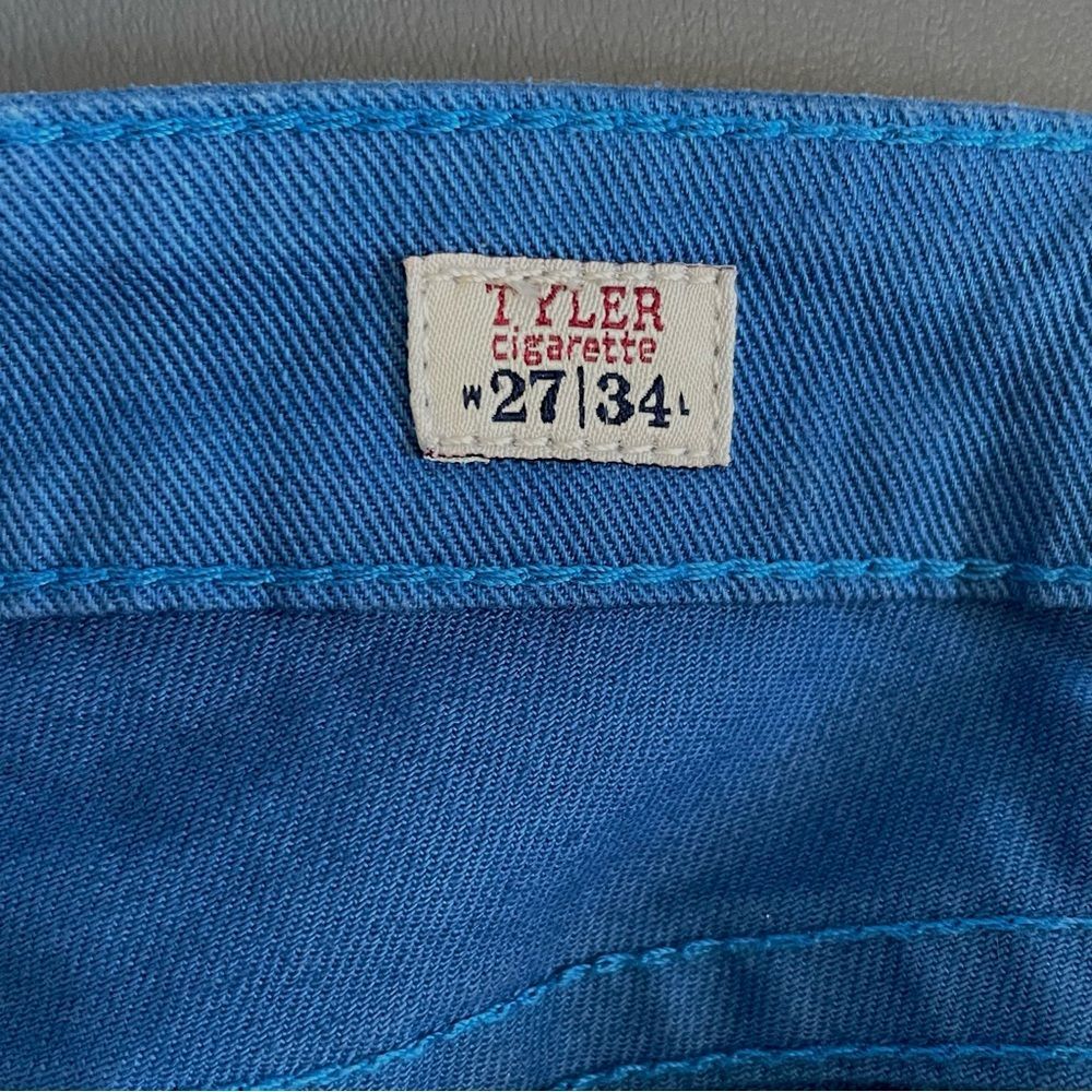 NWT MEK Denim Tyler Cigarette Blue Pants Size 27 × 34 - Picture 13 of 15